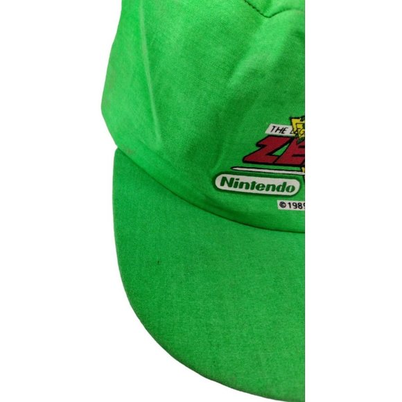 Vintage Nintendo The Legend of Zelda 1989 Green Painters Cap Hat Single Stitch - Picture 7 of 13